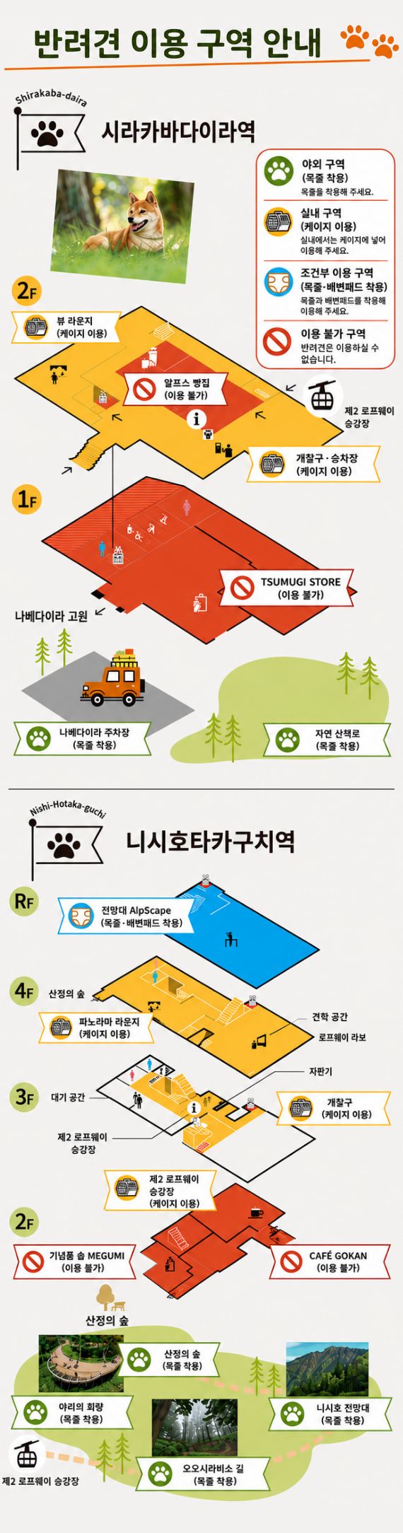 반려견 이용 구역 가이드